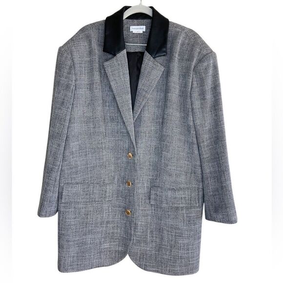 Lovers and Friends Oversized Gray Blazer Size S - Picture 2 of 10